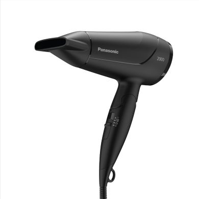 Panasonic Hair Dryer With Powerful Fast Drying For Shinier, Healthier and Moisture-Rich Hair, 3 Settings for Professional Salon like blow-dry, 2000 Watts, Black, EH-NA65-K62B.