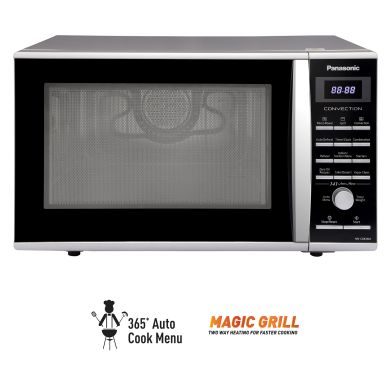 27L Convection Microwave Oven (NN-CD674MFDG, Silver, Rotisserie, Crispy tawa, Magic Grill, Zero Oil Recipes)