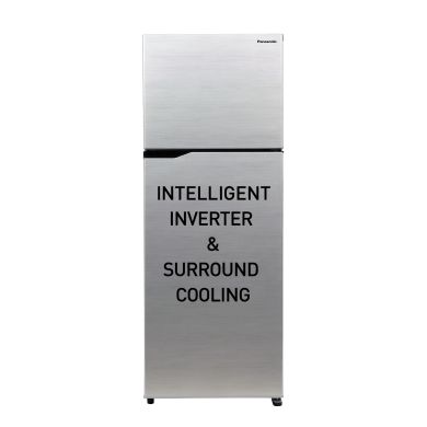338L 3 Star 6-Stage Smart Inverter Frost-Free Double Door Refrigerator (NR-TG351CUSN, Shining Silver, Jumbo Vegetable Basket, 2022 Model, Net Capacity 308L)